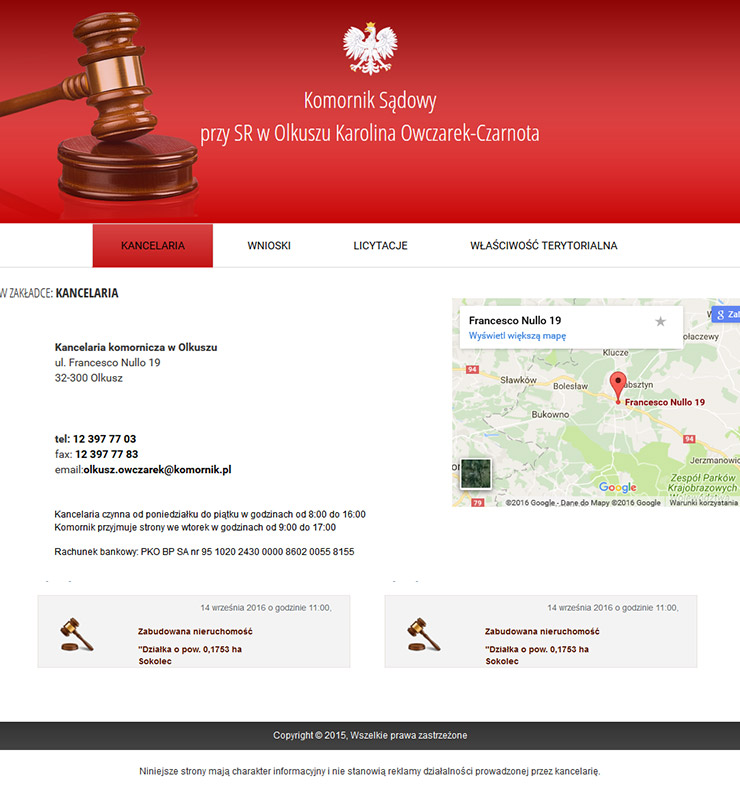 Komornik Sądowy przy SR w Krakowie Karolina Owczarek-Czarnota